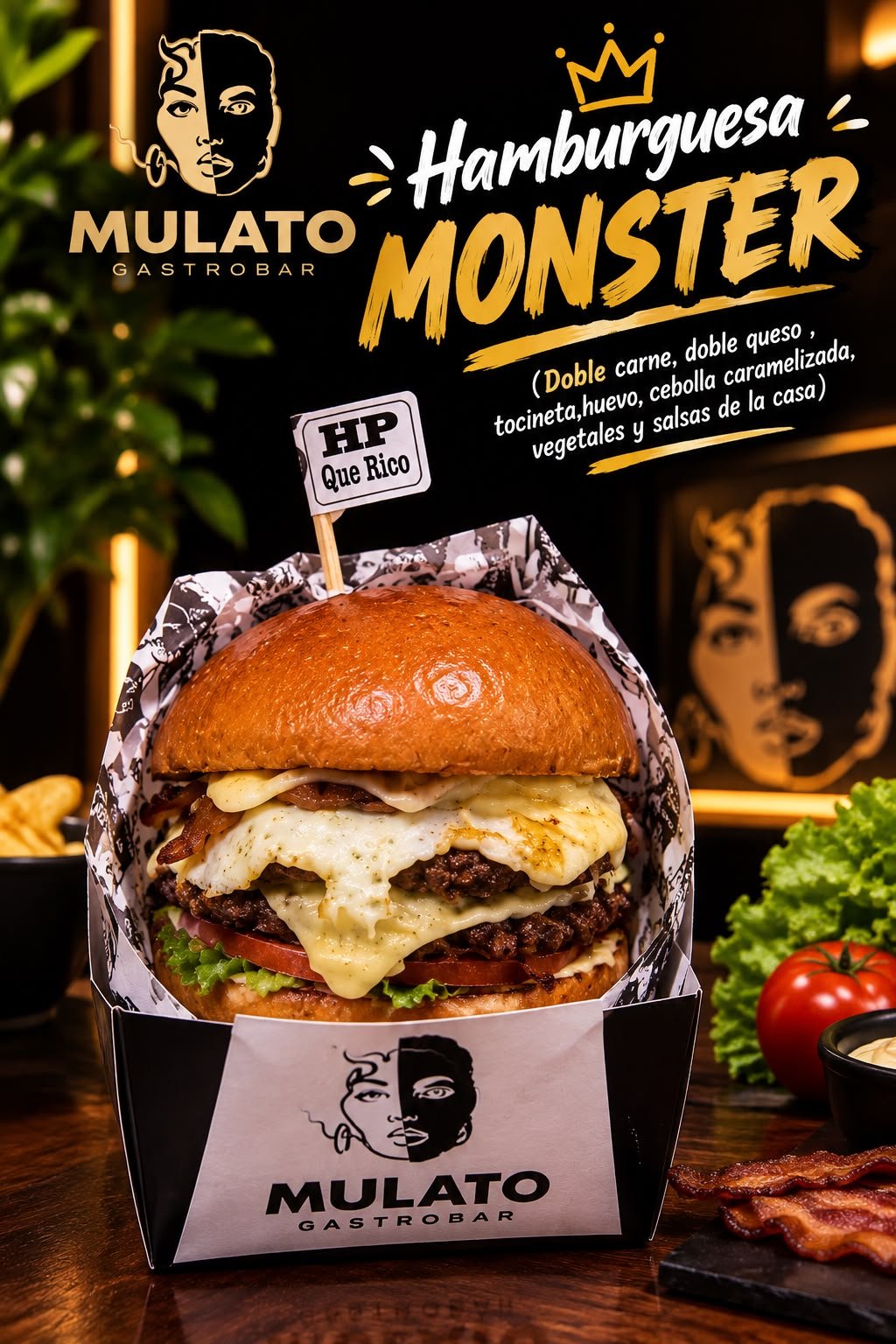 Hamburguesa Monster