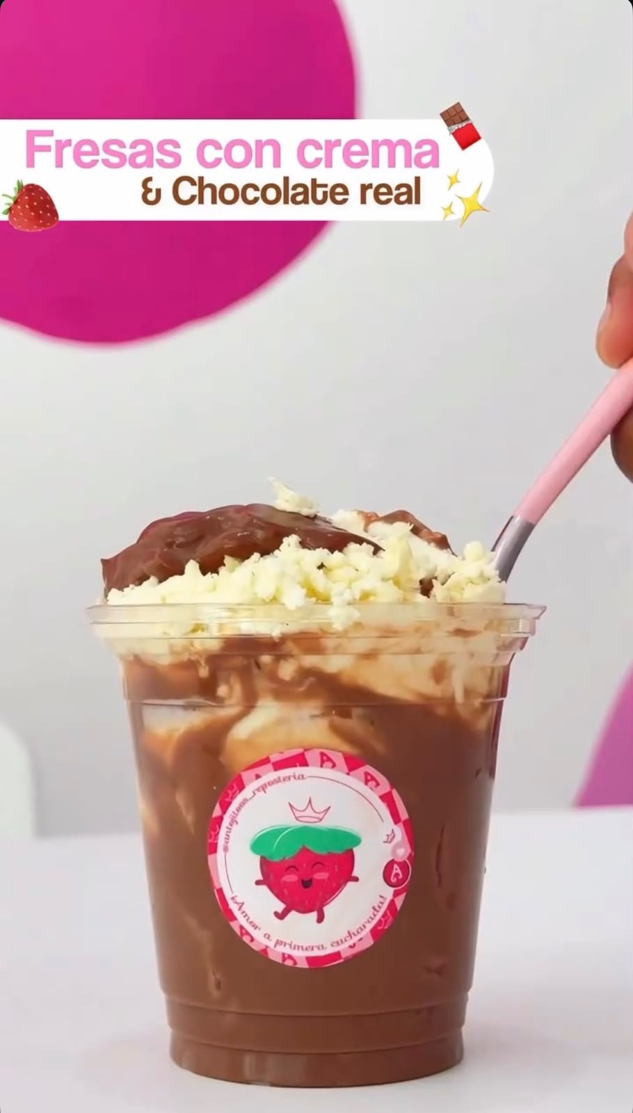 Fresas con Crema & Chocolate Real
